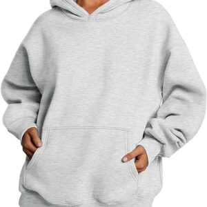 Trendy Queen Womens Oversized Hoodies Fleece Sweatshirts Long Sleeve Sweaters Pullover Fall Outfits Winter Clothes