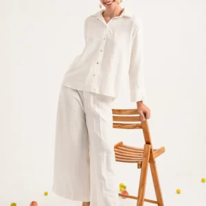 White Button-down Regular Fit Shirt