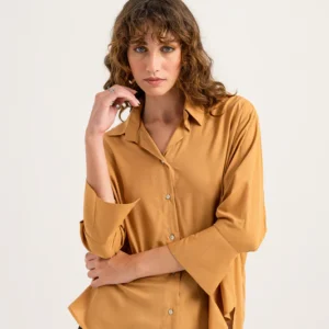Mustard Button Down Shirt