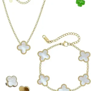 Four Leaf Clover Jewelry Set