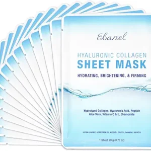 Ebanel 15 Pack Collagen Peptide Hydrating Face Masks