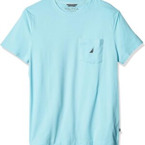 Nautica Men's Solid Crew Neck Short-Sleeve Pocket T-Shirt