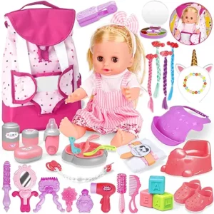 Baby Care & Hair Salon Doll Toy Set