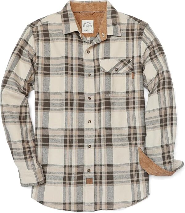 Dubinik® Mens Flannel Shirts Long Sleeve Flannel Shirt